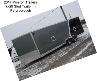 2017 Mission Trailers 7x29 Sled Trailer in Peterborough