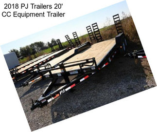 2018 PJ Trailers 20\' CC Equipment Trailer