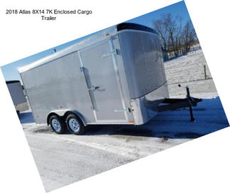 2018 Atlas 8X14 7K Enclosed Cargo Trailer