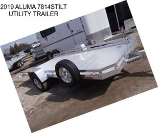 2019 ALUMA 7814STILT UTILITY TRAILER