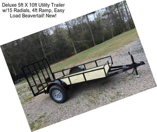 Deluxe 5ft X 10ft Utility Trailer w/15\