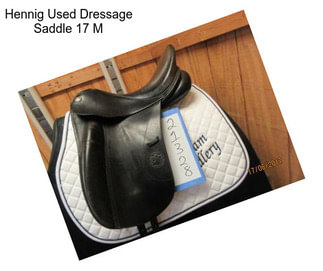 Hennig Used Dressage Saddle 17\