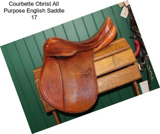 Courbette Obrist All Purpose English Saddle 17\