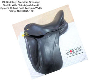 Dk Saddlery; Freedom Dressage Saddle With Flair Adjustable Air System 16.5ins Seat, Medium Width Fitting; Ref: 3431-182