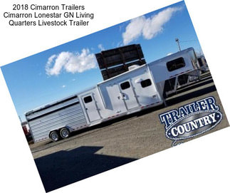 2018 Cimarron Trailers Cimarron Lonestar GN Living Quarters Livestock Trailer