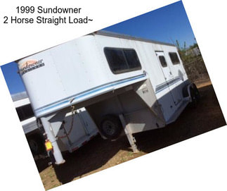 1999 Sundowner 2 Horse Straight Load~