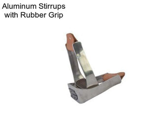 Aluminum Stirrups with Rubber Grip