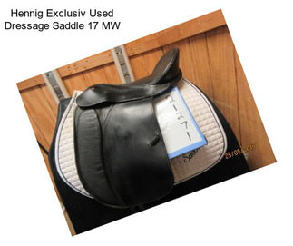 Hennig Exclusiv Used Dressage Saddle 17\