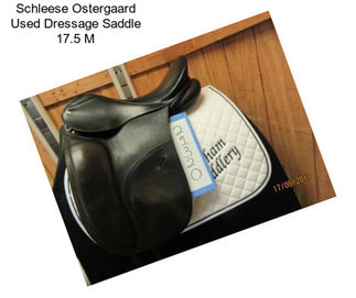 Schleese Ostergaard Used Dressage Saddle 17.5\