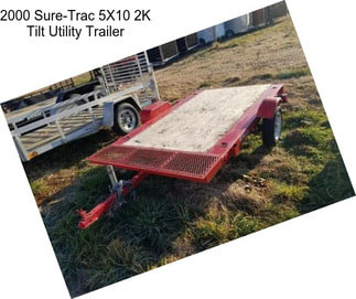 2000 Sure-Trac 5X10 2K Tilt Utility Trailer