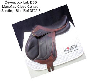 Devoucoux Lab D3D Monoflap Close Contact Saddle, 18ins Ref 3722-3