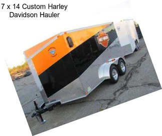 7 x 14 Custom Harley Davidson Hauler