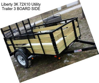 Liberty 3K 72X10 Utility Trailer 3 BOARD SIDE