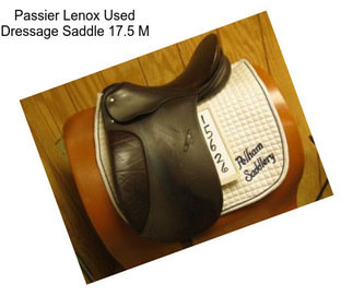 Passier Lenox Used Dressage Saddle 17.5\