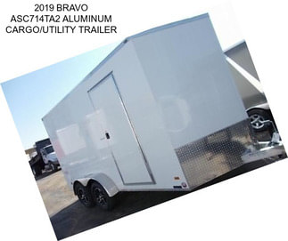 2019 BRAVO ASC714TA2 ALUMINUM CARGO/UTILITY TRAILER