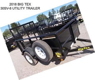 2018 BIG TEX 30SV-8 UTILITY TRAILER