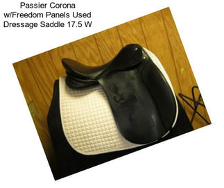 Passier Corona w/Freedom Panels Used Dressage Saddle 17.5\