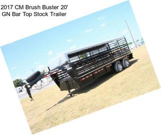 2017 CM Brush Buster 20\' GN Bar Top Stock Trailer