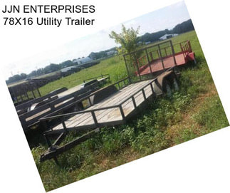 JJN ENTERPRISES 78X16 Utility Trailer