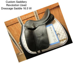 Custom Saddlery Revolution Used Dressage Saddle 16.5\