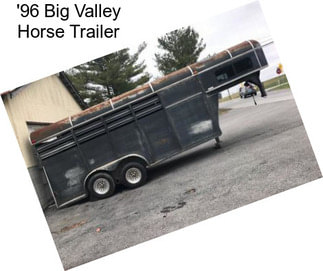 \'96 Big Valley Horse Trailer