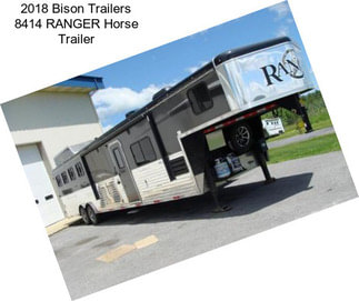 2018 Bison Trailers 8414 RANGER Horse Trailer