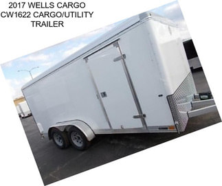 2017 WELLS CARGO CW1622 CARGO/UTILITY TRAILER