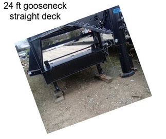 24 ft gooseneck straight deck