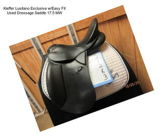 Kieffer Lusitano Exclusive w/Easy Fit Used Dressage Saddle 17.5\