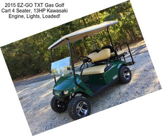 2015 EZ-GO TXT Gas Golf Cart 4 Seater, 13HP Kawasaki Engine, Lights, Loaded!