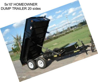 5x10\' HOMEOWNER DUMP TRAILER 20\