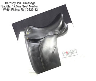 Barnsby AVG Dressage Saddle, 17.5ins Seat Medium Width Fitting; Ref: 3629-12