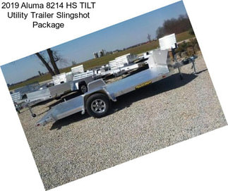 2019 Aluma 8214 HS TILT Utility Trailer Slingshot Package