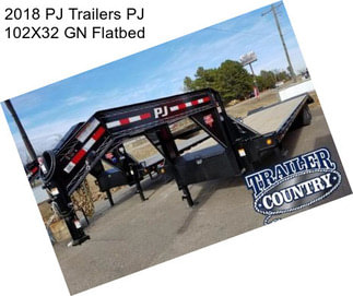 2018 PJ Trailers PJ 102X32 GN Flatbed