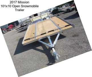 2017 Mission 101x10 Open Snowmobile Trailer