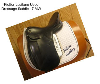Kieffer Lusitano Used Dressage Saddle 17\