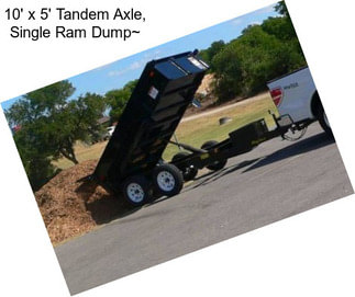 10\' x 5\' Tandem Axle, Single Ram Dump~