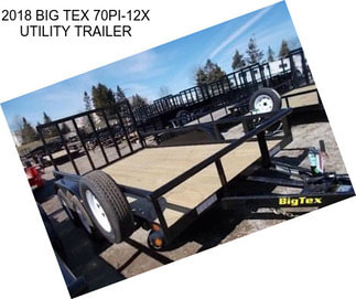 2018 BIG TEX 70PI-12X UTILITY TRAILER