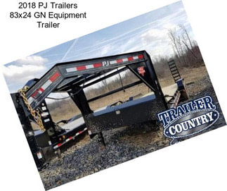 2018 PJ Trailers 83x24 GN Equipment Trailer