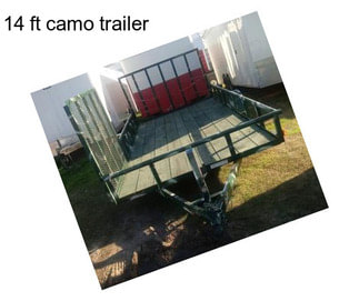 14 ft camo trailer