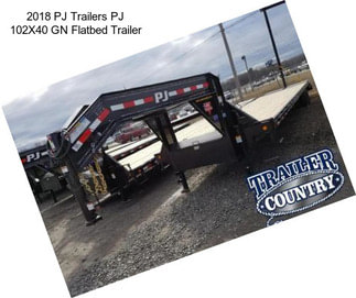 2018 PJ Trailers PJ 102X40 GN Flatbed Trailer