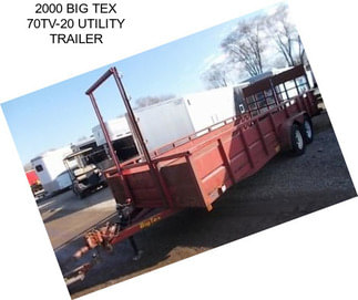 2000 BIG TEX 70TV-20 UTILITY TRAILER