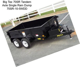 Big Tex 70SR Tandem Axle Single Ram Dump 70SR-10-5WDD