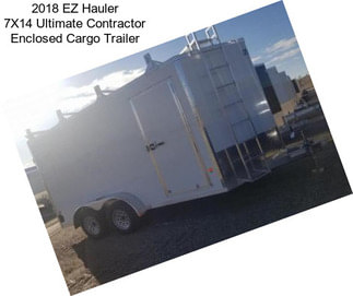 2018 EZ Hauler 7X14 Ultimate Contractor Enclosed Cargo Trailer