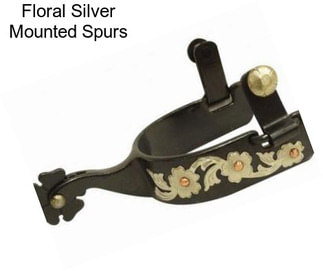 Floral Silver Mounted Spurs