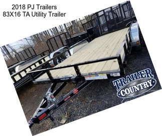 2018 PJ Trailers 83X16 TA Utility Trailer