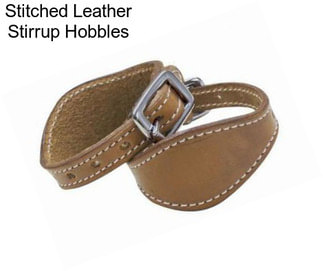 Stitched Leather Stirrup Hobbles