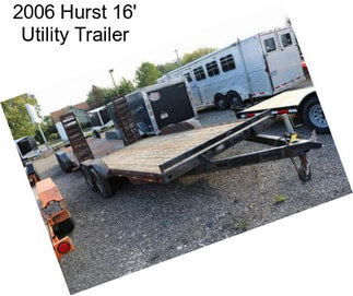 2006 Hurst 16\' Utility Trailer