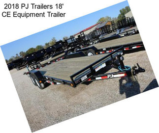 2018 PJ Trailers 18\' CE Equipment Trailer