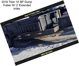 2018 Titan 14\' BP Dump Trailer W/ 2\' Extended sides